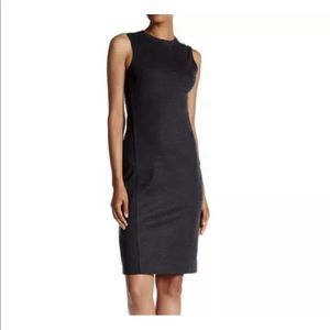 Theory Gevel Jersey Flannel Dress Dark Charcoal sz 0